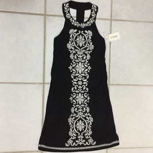 NWT I.N.C Black/White Embroidered Dress
